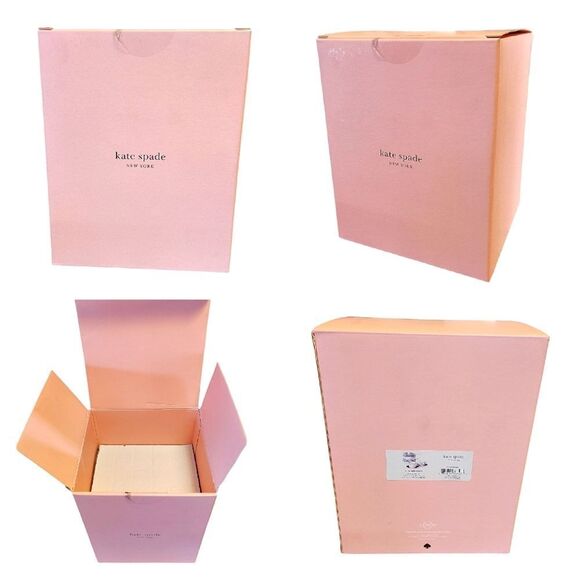 Kate Spade Lenox Charlotte Street White Blue Porcelain Tea Pot & Pink KS Box NWT - Picture 6 of 16